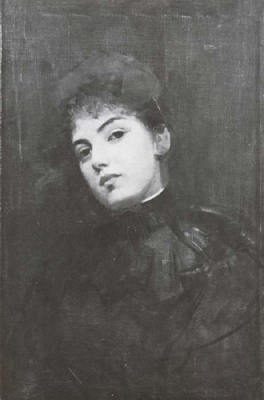 Julian Ashton Study of a Woman-s head oil painting image